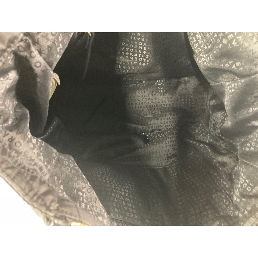 Kate Spade Quilted Black Tote Bag w/ Multiple compartments - Picture 6 of 7